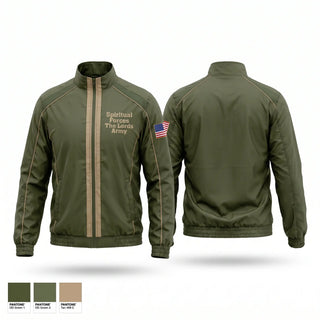 Windbreaker, Spiritual Forces The Lords Army, National Guard, Teamtime, Team time, sublimation, custom sports apparel, team uniforms, spirit wear, spiritwear, sports uniforms, custom shirts, team store, custom team store, fundraiser sports, apparel fundraiser