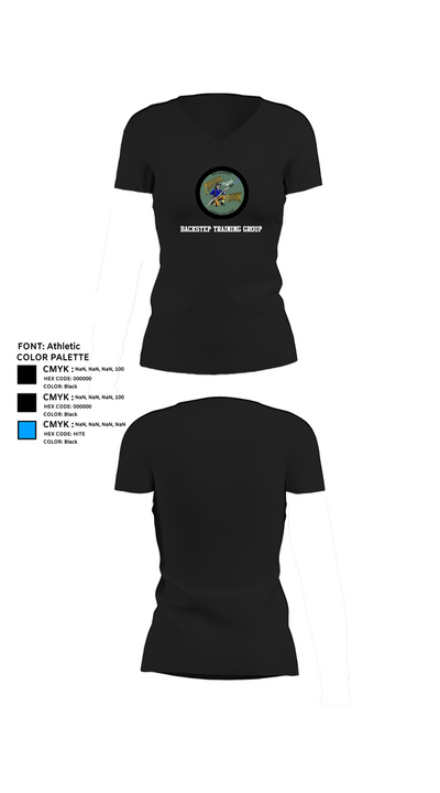 Backstep training group 69830165 Women's Short Sleeve V-neck Shirt - 24