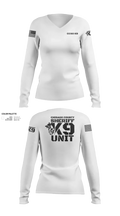 Chisago County K9 Unit 88074556 Women's Long Sleeve V-neck Shirt - 113