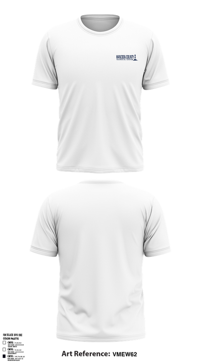 Hancock County Technical Center 18180621 Short Sleeve Performance Shirt - 37
