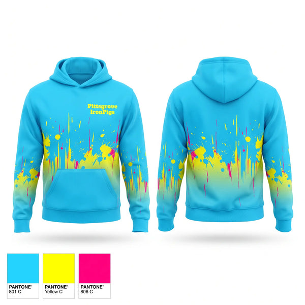 Hoodie, Pittsgrove IronPigs, Baseball, Teamtime, Team time, sublimation, custom sports apparel, team uniforms, spirit wear, spiritwear, sports uniforms, custom shirts, team store, custom team store, fundraiser sports, apparel fundraiser