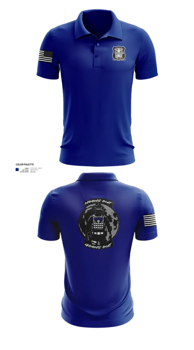 4th Precinct 85110542 Short Sleeve Performance Polo - 72