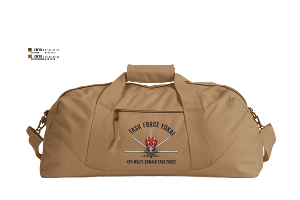 Duffle Bag, 4MDTF, Army, Teamtime, Team time, sublimation, custom sports apparel, team uniforms, spirit wear, spiritwear, sports uniforms, custom shirts, team store, custom team store, fundraiser sports, apparel fundraiser