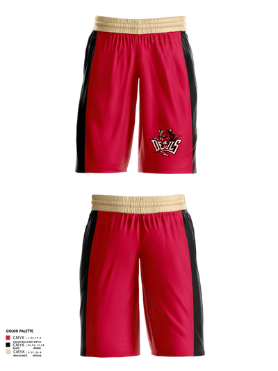 Red Springs Red Devils 1558638 Womens Basketball Shorts - 2