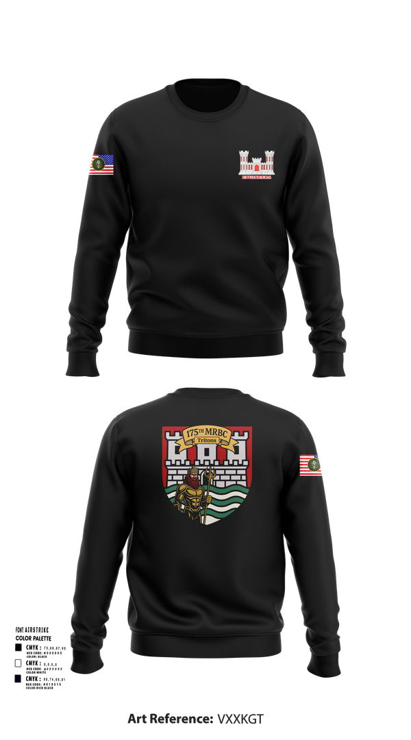 Crew Neck Sweatshirt, 175th MRBC, , Teamtime, Team time, sublimation, custom sports apparel, team uniforms, spirit wear, spiritwear, sports uniforms, custom shirts, team store, custom team store, fundraiser sports, apparel fundraiser