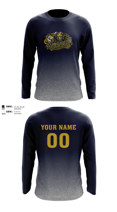 Naches Valley Ranger Basketball Long Sleeve Performance Shirt - 12