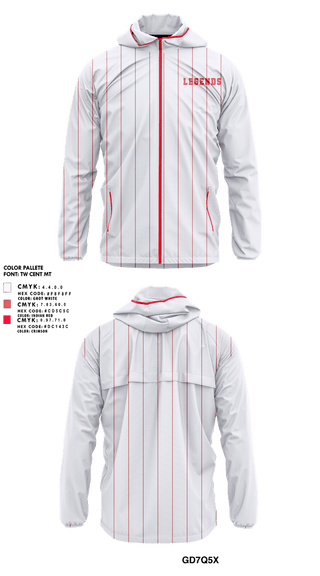 Windbreaker, Legends, Softball, Teamtime, Team time, sublimation, custom sports apparel, team uniforms, spirit wear, spiritwear, sports uniforms, custom shirts, team store, custom team store, fundraiser sports, apparel fundraiser