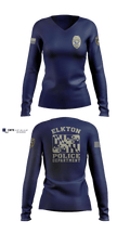 Elkton Police Department 35022454 Women's Long Sleeve V-neck Shirt - 101