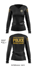Dapo 61532037 Women's Long Sleeve V-neck Shirt - 101