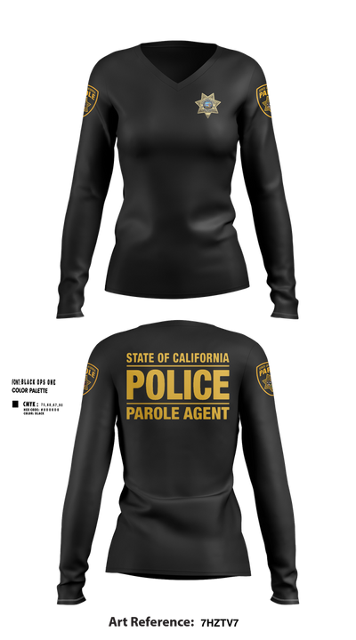 Dapo 61532037 Women's Long Sleeve V-neck Shirt - 101