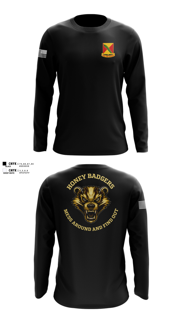 Long Sleeve Performance Shirt, Delta companyHHB 1-51 ADA, Army, Teamtime, Team time, sublimation, custom sports apparel, team uniforms, spirit wear, spiritwear, sports uniforms, custom shirts, team store, custom team store, fundraiser sports, apparel fundraiser