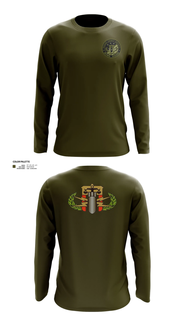 Long Sleeve Performance Shirt, Passaic County Bomb Squad, Police, Teamtime, Team time, sublimation, custom sports apparel, team uniforms, spirit wear, spiritwear, sports uniforms, custom shirts, team store, custom team store, fundraiser sports, apparel fundraiser