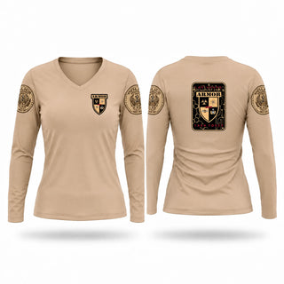 Womens Long Sleeve Vneck Shirt, ARMOR taskforce, Police, Teamtime, Team time, sublimation, custom sports apparel, team uniforms, spirit wear, spiritwear, sports uniforms, custom shirts, team store, custom team store, fundraiser sports, apparel fundraiser