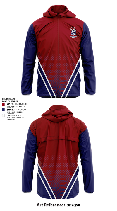 Wall Knights Youth Football 55266861 Windbreaker - 1