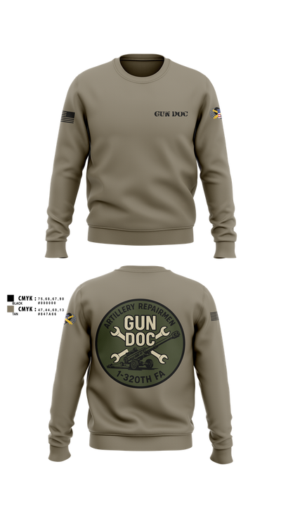 ARMT 1-320th Field Artillery 11716991 Crew Neck Sweatshirt - 2