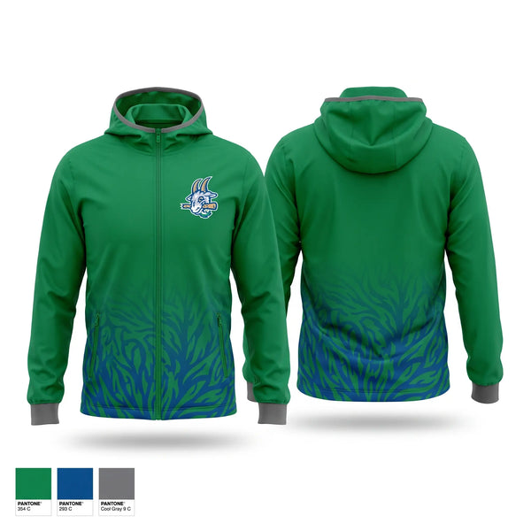 Windbreaker, Yard Goats, Baseball, Teamtime, Team time, sublimation, custom sports apparel, team uniforms, spirit wear, spiritwear, sports uniforms, custom shirts, team store, custom team store, fundraiser sports, apparel fundraiser