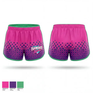 Womens Shorts, Diamond Divas, Softball, Teamtime, Team time, sublimation, custom sports apparel, team uniforms, spirit wear, spiritwear, sports uniforms, custom shirts, team store, custom team store, fundraiser sports, apparel fundraiser