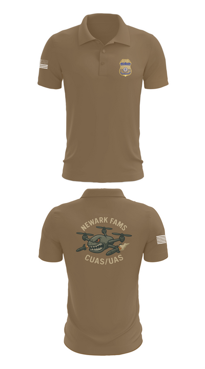 Newark FAMS 70077799 Short Sleeve Performance Polo - 7