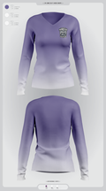 Indiana Ironclad Wrestling 65986308 Women's Long Sleeve V-neck Shirt - 1