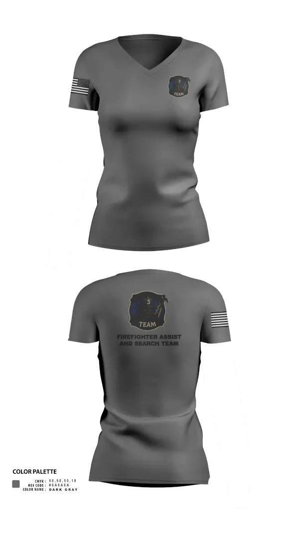 Womens Short Sleeve Vneck Shirt, District 3 Fast, Fire Department, Teamtime, Team time, sublimation, custom sports apparel, team uniforms, spirit wear, spiritwear, sports uniforms, custom shirts, team store, custom team store, fundraiser sports, apparel fundraiser
