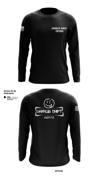 Long Sleeve Performance Shirt, Charlie Shift Patrol, , Teamtime, Team time, sublimation, custom sports apparel, team uniforms, spirit wear, spiritwear, sports uniforms, custom shirts, team store, custom team store, fundraiser sports, apparel fundraiser