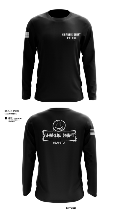 Charlie Shift Patrol 23764054 Long Sleeve Performance Shirt 102