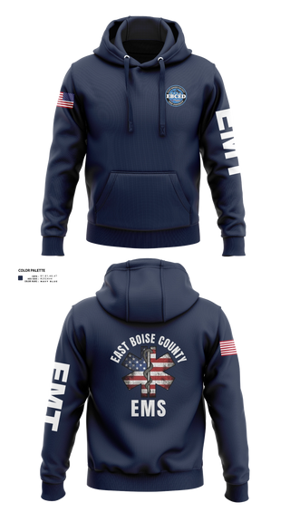 Hoodie, East Boise county EMS, EMS/EMT, Teamtime, Team time, sublimation, custom sports apparel, team uniforms, spirit wear, spiritwear, sports uniforms, custom shirts, team store, custom team store, fundraiser sports, apparel fundraiser