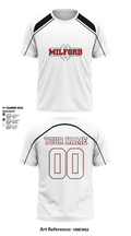 Milford Eagles Pop Warner Football and Cheer 85500081 Short Sleeve Performance Shirt - 8