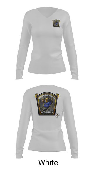 Womens Long Sleeve Vneck Shirt, Cambridge Springs Fire Department, Fire Department, Teamtime, Team time, sublimation, custom sports apparel, team uniforms, spirit wear, spiritwear, sports uniforms, custom shirts, team store, custom team store, fundraiser sports, apparel fundraiser