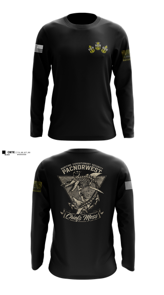 Long Sleeve Performance Shirt, MES PACNORWEST HVU  Chiefs Mess, Navy, Teamtime, Team time, sublimation, custom sports apparel, team uniforms, spirit wear, spiritwear, sports uniforms, custom shirts, team store, custom team store, fundraiser sports, apparel fundraiser