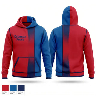 Hoodie, Crimson Force, Men's Soccer, Teamtime, Team time, sublimation, custom sports apparel, team uniforms, spirit wear, spiritwear, sports uniforms, custom shirts, team store, custom team store, fundraiser sports, apparel fundraiser