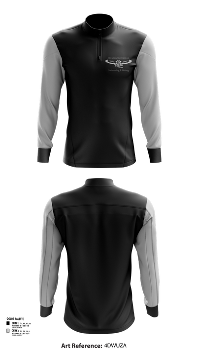 Westerville Central Swimming & Diving 56583573 Quarter Zip Jacket - 49