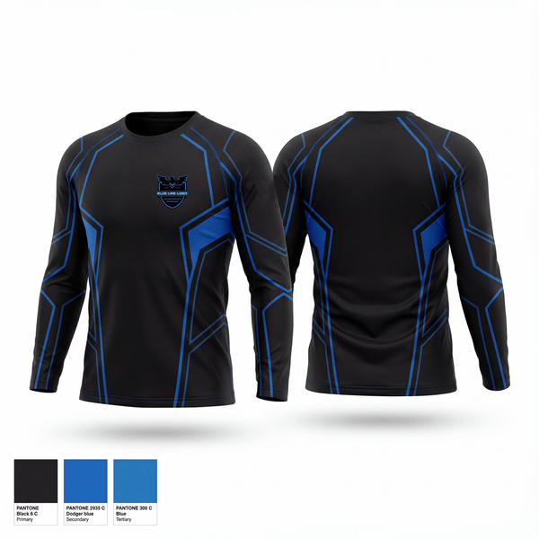 Long Sleeve Performance Shirt, Blue Line Logix, Police, Teamtime, Team time, sublimation, custom sports apparel, team uniforms, spirit wear, spiritwear, sports uniforms, custom shirts, team store, custom team store, fundraiser sports, apparel fundraiser