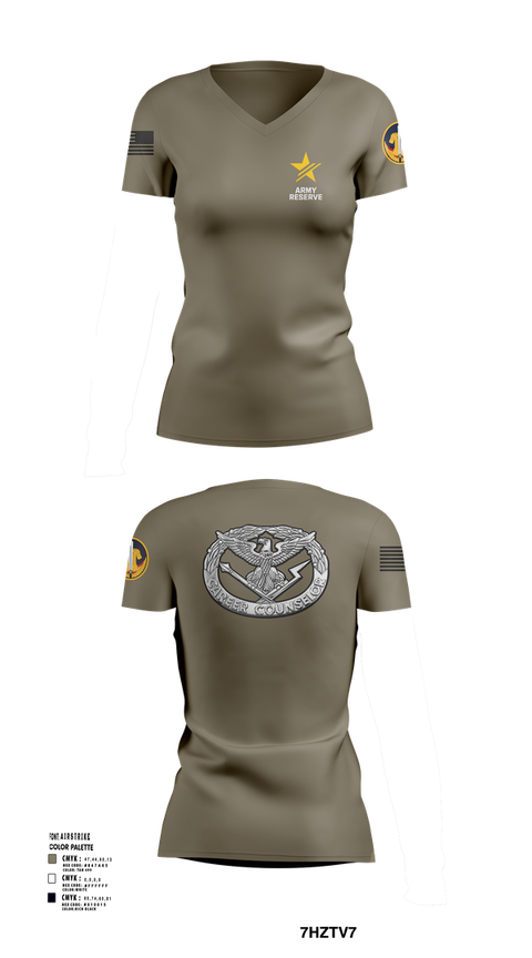 Womens Short Sleeve Vneck Shirt, ARCC, Army, Teamtime, Team time, sublimation, custom sports apparel, team uniforms, spirit wear, spiritwear, sports uniforms, custom shirts, team store, custom team store, fundraiser sports, apparel fundraiser