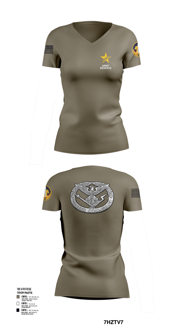 Womens Short Sleeve Vneck Shirt, ARCC, Army, Teamtime, Team time, sublimation, custom sports apparel, team uniforms, spirit wear, spiritwear, sports uniforms, custom shirts, team store, custom team store, fundraiser sports, apparel fundraiser