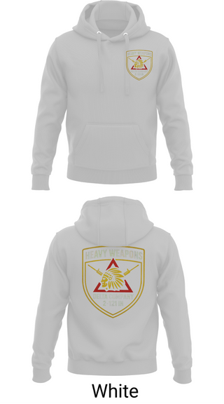 Hoodie, Co D 2-121 IN, Army, Teamtime, Team time, sublimation, custom sports apparel, team uniforms, spirit wear, spiritwear, sports uniforms, custom shirts, team store, custom team store, fundraiser sports, apparel fundraiser