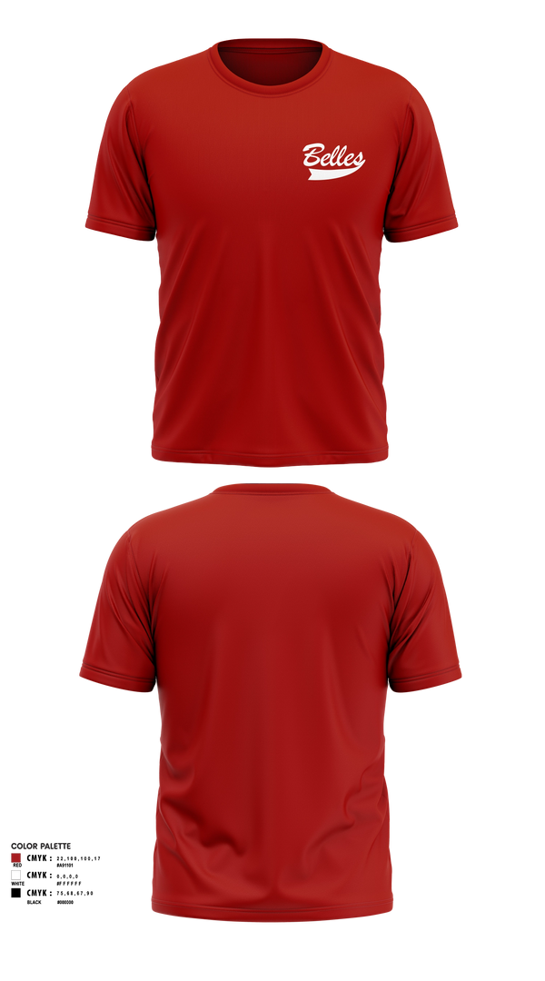 Short Sleeve Performance Shirt, Bluegrass Lightning Belles, Softball, Teamtime, Team time, sublimation, custom sports apparel, team uniforms, spirit wear, spiritwear, sports uniforms, custom shirts, team store, custom team store, fundraiser sports, apparel fundraiser