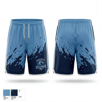 Charlotte Icehawks 40870331 Athletic Shorts With Pockets - 1