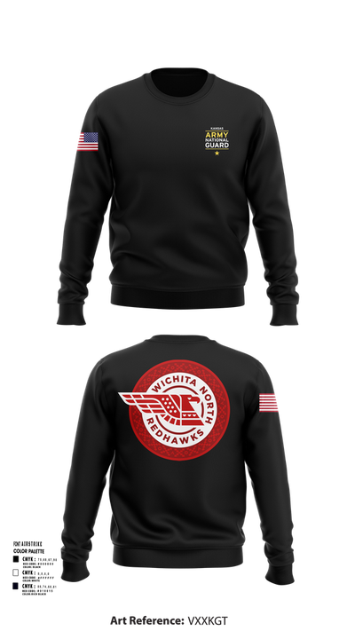 Wichita North Redhawks NG 83064196 Crew Neck Sweatshirt - 102