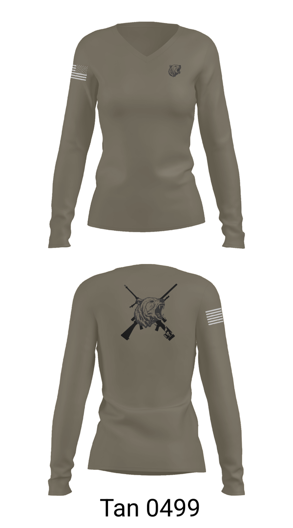 Womens Long Sleeve Vneck Shirt, , Marines, Teamtime, Team time, sublimation, custom sports apparel, team uniforms, spirit wear, spiritwear, sports uniforms, custom shirts, team store, custom team store, fundraiser sports, apparel fundraiser