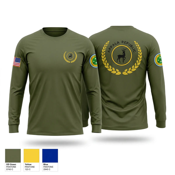 Long Sleeve Performance Shirt, Appala Republic, Army, Teamtime, Team time, sublimation, custom sports apparel, team uniforms, spirit wear, spiritwear, sports uniforms, custom shirts, team store, custom team store, fundraiser sports, apparel fundraiser
