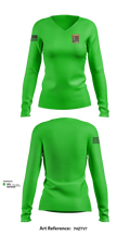 Avondale 56651408 Women's Long Sleeve V-neck Shirt - 103