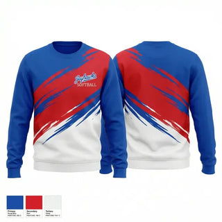 Crew Neck Sweatshirt, Jayhawks, Softball, Teamtime, Team time, sublimation, custom sports apparel, team uniforms, spirit wear, spiritwear, sports uniforms, custom shirts, team store, custom team store, fundraiser sports, apparel fundraiser