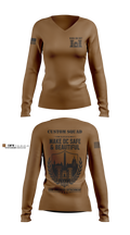 1226 EN DET Women's Long Sleeve V-neck Shirt - 7