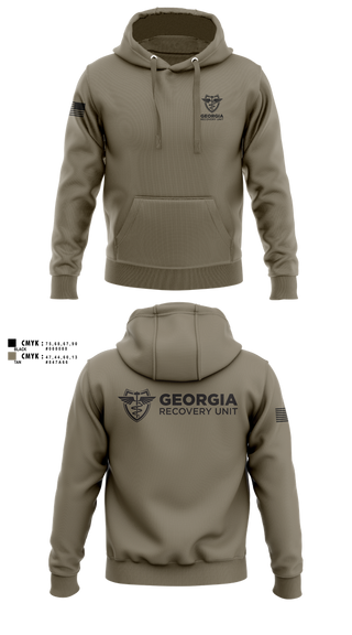 Hoodie, Georgia Recovery Unit, , Teamtime, Team time, sublimation, custom sports apparel, team uniforms, spirit wear, spiritwear, sports uniforms, custom shirts, team store, custom team store, fundraiser sports, apparel fundraiser