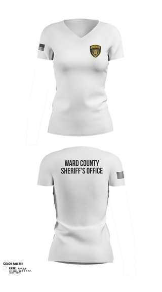 Womens Short Sleeve Vneck Shirt, 319th IEW, , Teamtime, Team time, sublimation, custom sports apparel, team uniforms, spirit wear, spiritwear, sports uniforms, custom shirts, team store, custom team store, fundraiser sports, apparel fundraiser