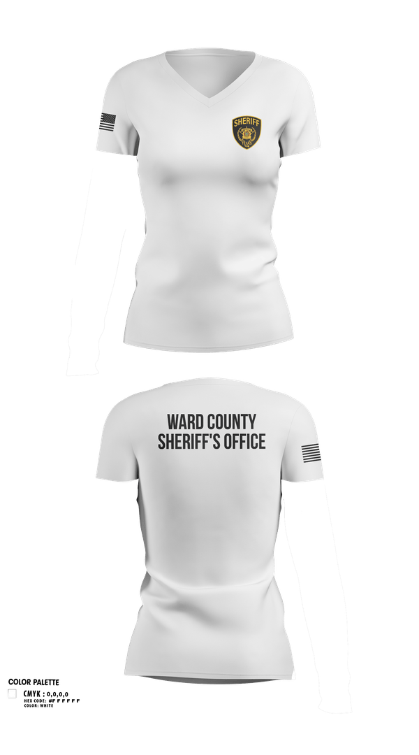 Womens Short Sleeve Vneck Shirt, 319th IEW, , Teamtime, Team time, sublimation, custom sports apparel, team uniforms, spirit wear, spiritwear, sports uniforms, custom shirts, team store, custom team store, fundraiser sports, apparel fundraiser