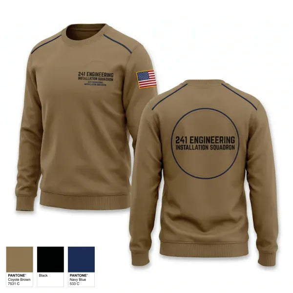 Crew Neck Sweatshirt, 241 Engineering Installation Squadron, National Guard, Teamtime, Team time, sublimation, custom sports apparel, team uniforms, spirit wear, spiritwear, sports uniforms, custom shirts, team store, custom team store, fundraiser sports, apparel fundraiser