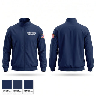 Windbreaker, Newton County Fire Service, Fire Department, Teamtime, Team time, sublimation, custom sports apparel, team uniforms, spirit wear, spiritwear, sports uniforms, custom shirts, team store, custom team store, fundraiser sports, apparel fundraiser