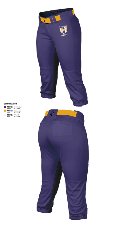 Hampton Hornets 52887171 Softball Pants - 2